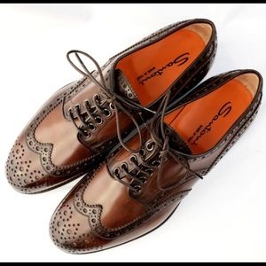 COPY - Santoni Fiore brown wingtip Oxford